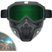 Special Mask for Welding and Cutting, True Color Welder Helmet Auto Darkening Goggles, Hd Anti-Glare Large Viewing Hood, Detachable Eye Protection for Grinding Welding Mask(D)